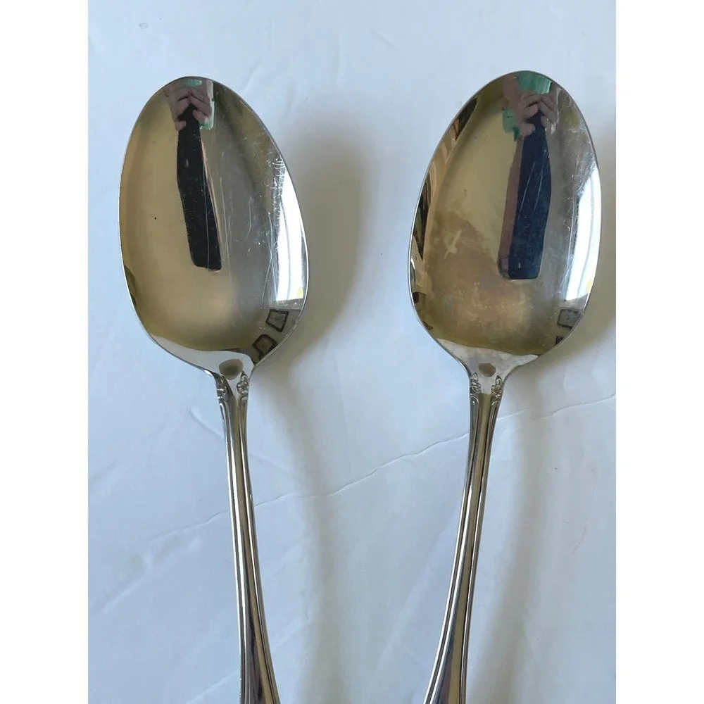 Oneidacraft Deluxe Flatware OS Chateau Stainless Serving Pieces 5pc Set
